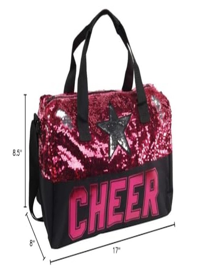 Danz N Motion B20526 Big Kid Pink Sequin Cheer Duffel Bag - Image 5